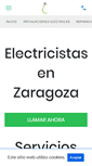 Mobile Screenshot of electricistasenzaragoza.com